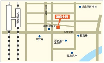 福島支所の地図
